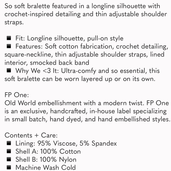 FREE PEOPLE ONE LYRA BRALETTE IN IVORY - Picture 4 of 4